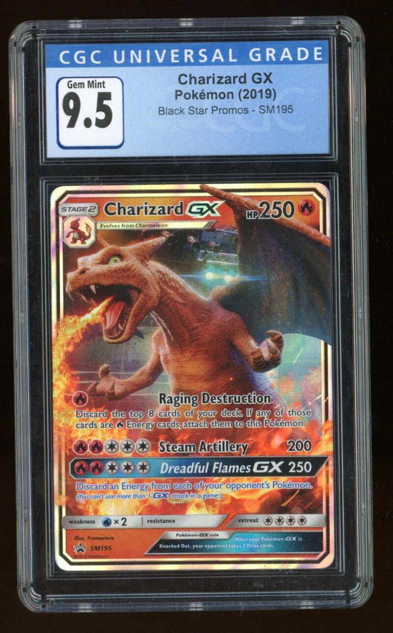 2019 POKEMON TCG Charizard GX - #SM195 - Black Star Promos - Graded GEM MINT 9.5 CGC Univeral Grade