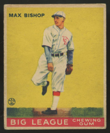 1933 Goudey Max Bishop #61 Poor (Writing)