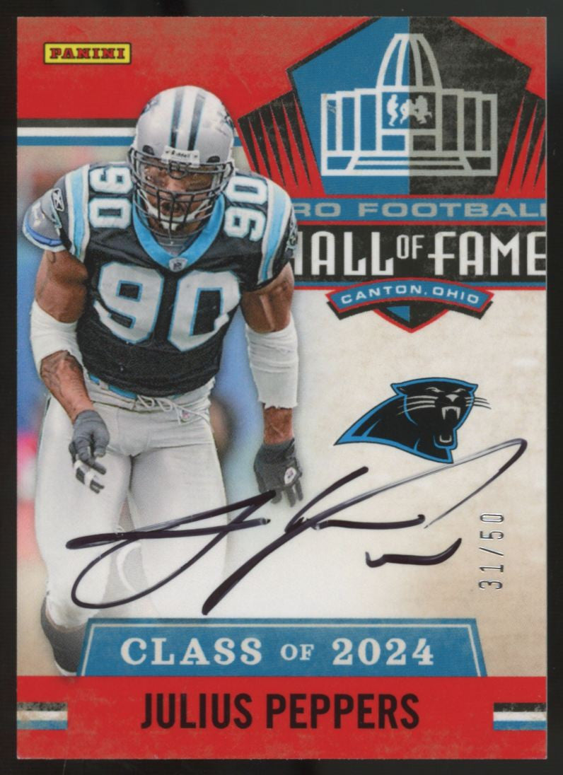2024 Panini Hall Of Fame Julius Peppers Auto /50 #JP