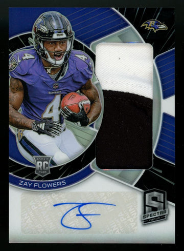 2023 Panini Spectra Zay Flowers RC Hyper Patch Auto RPA /60 #RAD-ZFL