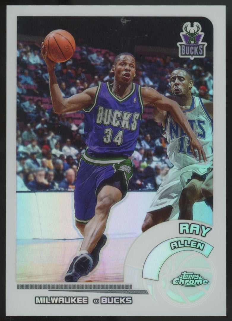 2002-03 Topps Chrome Ray Allen White Refractor /249 #92