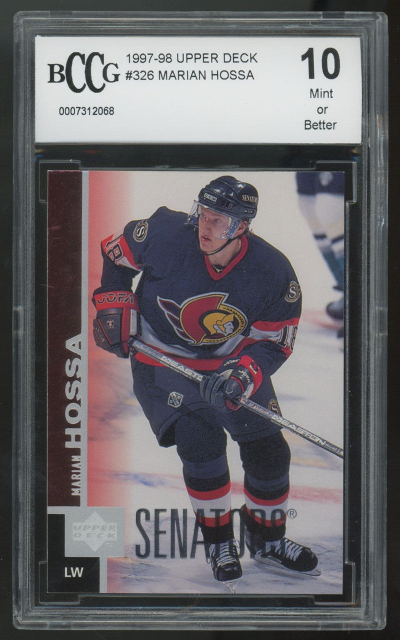 1997-98 Upper Deck Marian Hossa RC #326 BCCG 10