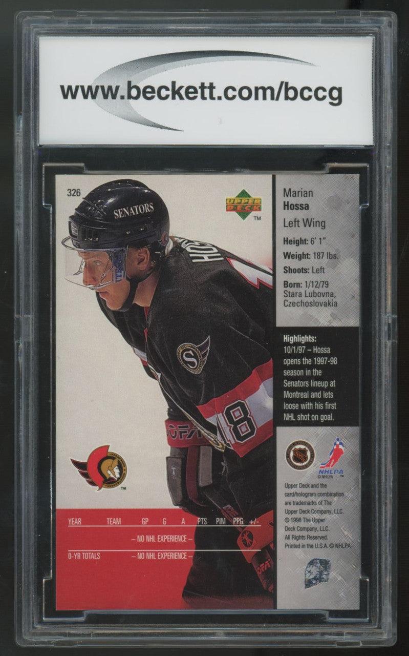 1997-98 Upper Deck Marian Hossa RC #326 BCCG 10