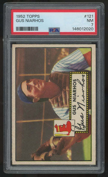 1952 Topps Gus Niarhos #121 PSA 7
