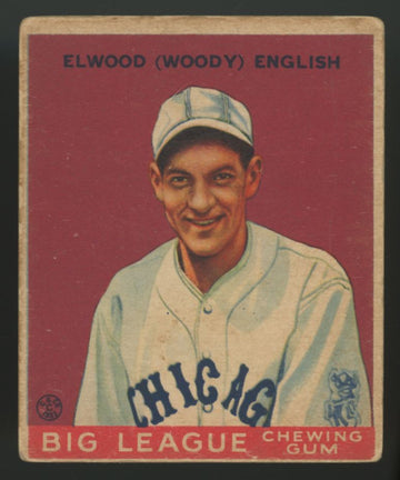 1933 Goudey Elwood "Woody" English #135 Good