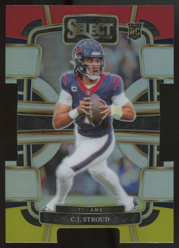 2023 Select CJ Stroud RC Red Yellow Die Cut #41