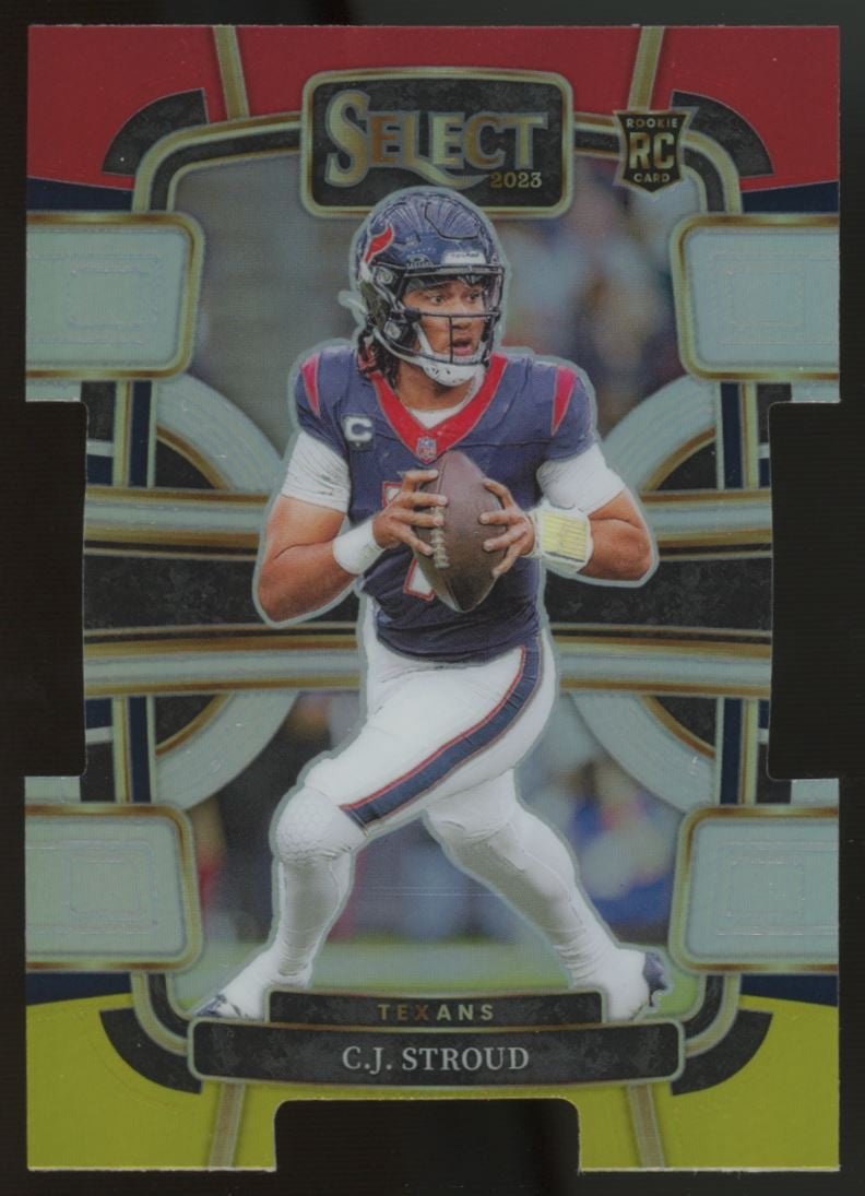 2023 Select CJ Stroud RC Red Yellow Die Cut #41