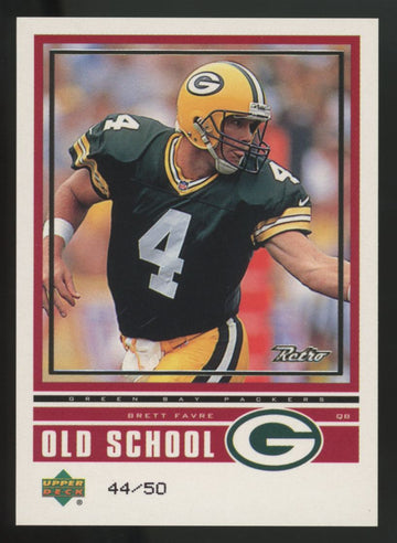 1999 Upper Deck Retro Brett Favre/Jon Kitna Old School/New School /50 #ON5
