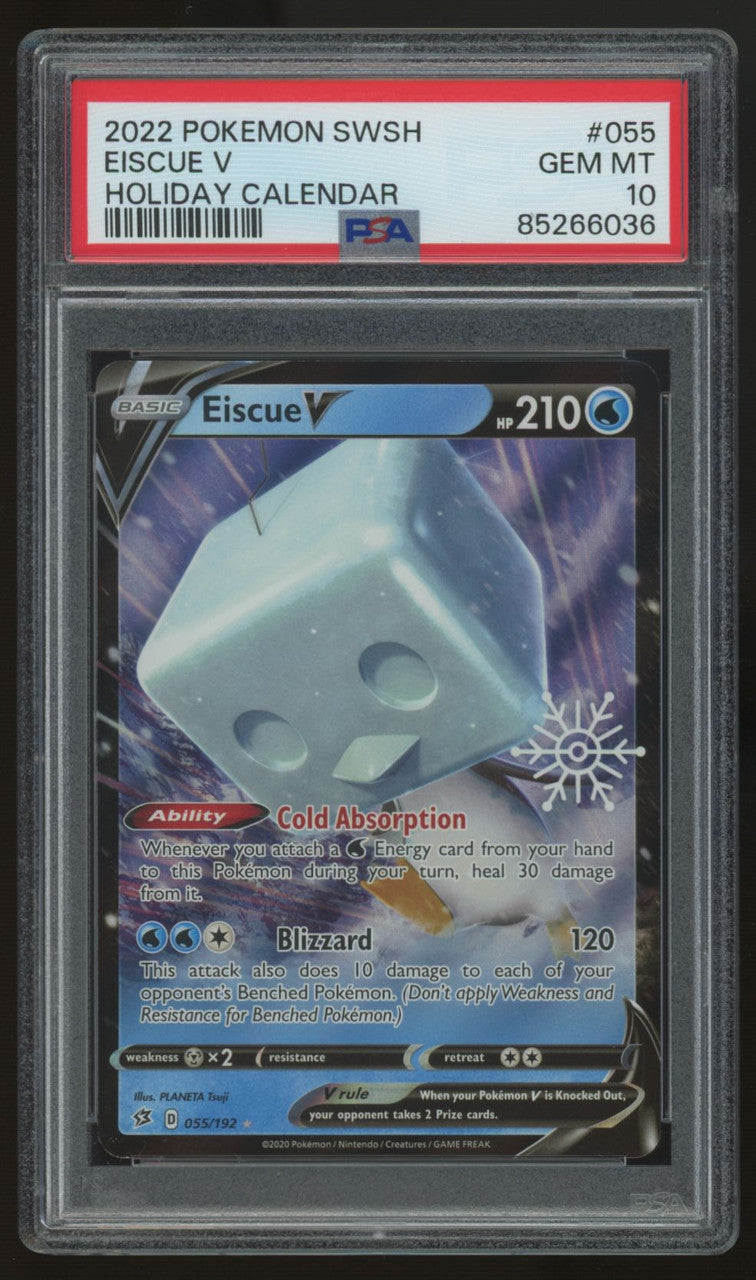 2022 Pokemon Eiscue V Holiday Calendar #055 PSA 10