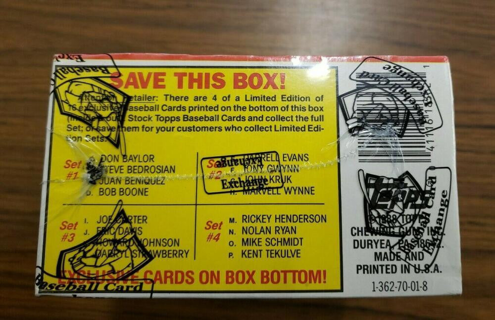 1988 Topps Baseball BBCE Sealed Wrapped Box From A Sealed Case (February 2021)