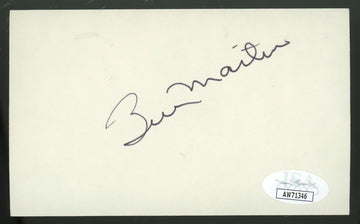 Billy Martin Signed Autographed Index Card JSA