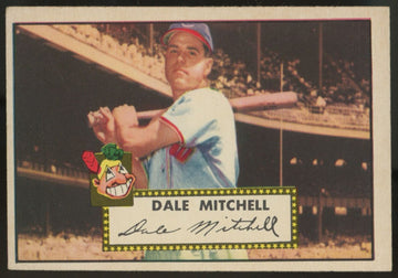 1952 Topps Dale Mitchell #92 VG/EX