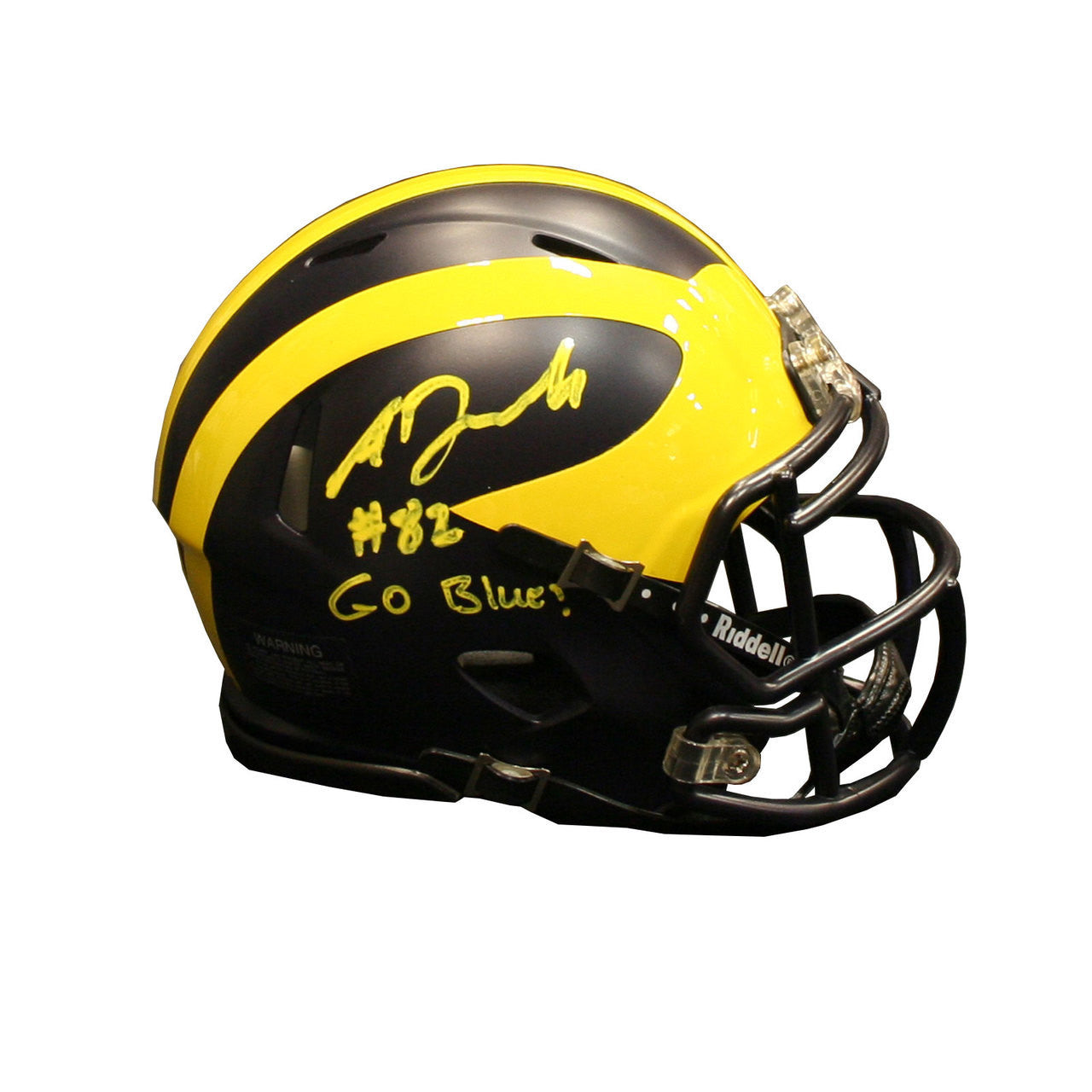 Amara Darboh Autographed Inscribed Mini Helmet