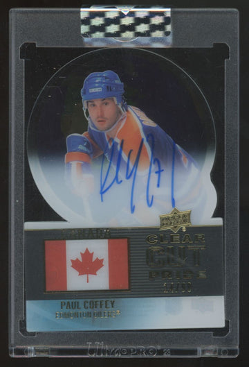 2022-23 Upper Deck Clear Cut Paul Coffey Pride Auto /99 #PC-PC