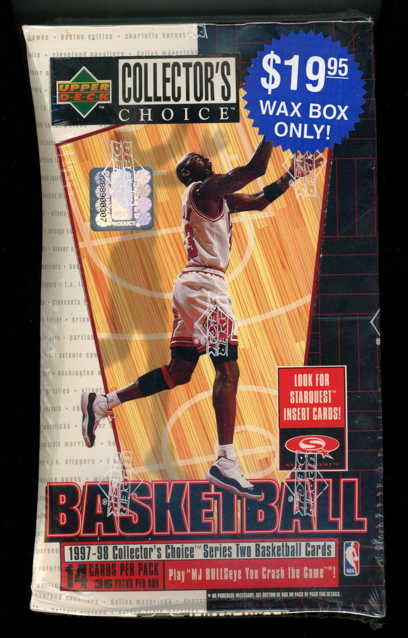 1997/98 Collector's Choice Series 2 Basketball Box Factory Sealed 36 Packs