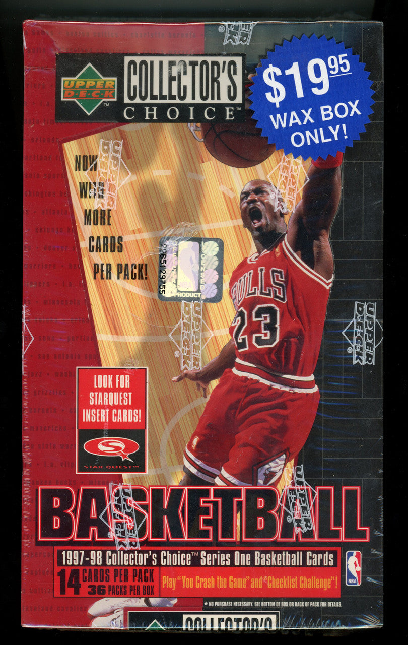 1997/98 Collector's Choice Series 1 Basketball Box Factory Sealed 36 Packs