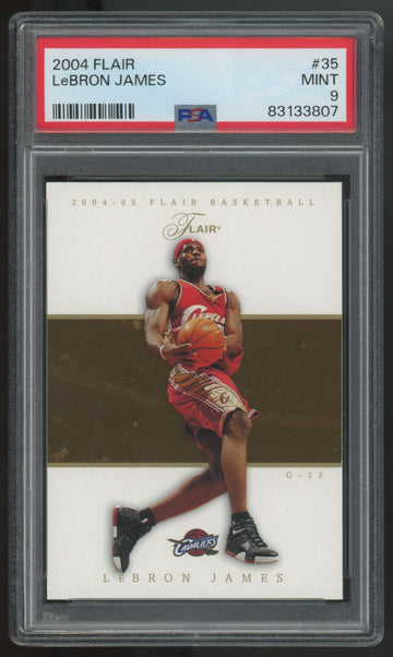 2004-05 Flair LeBron James #35 PSA 9