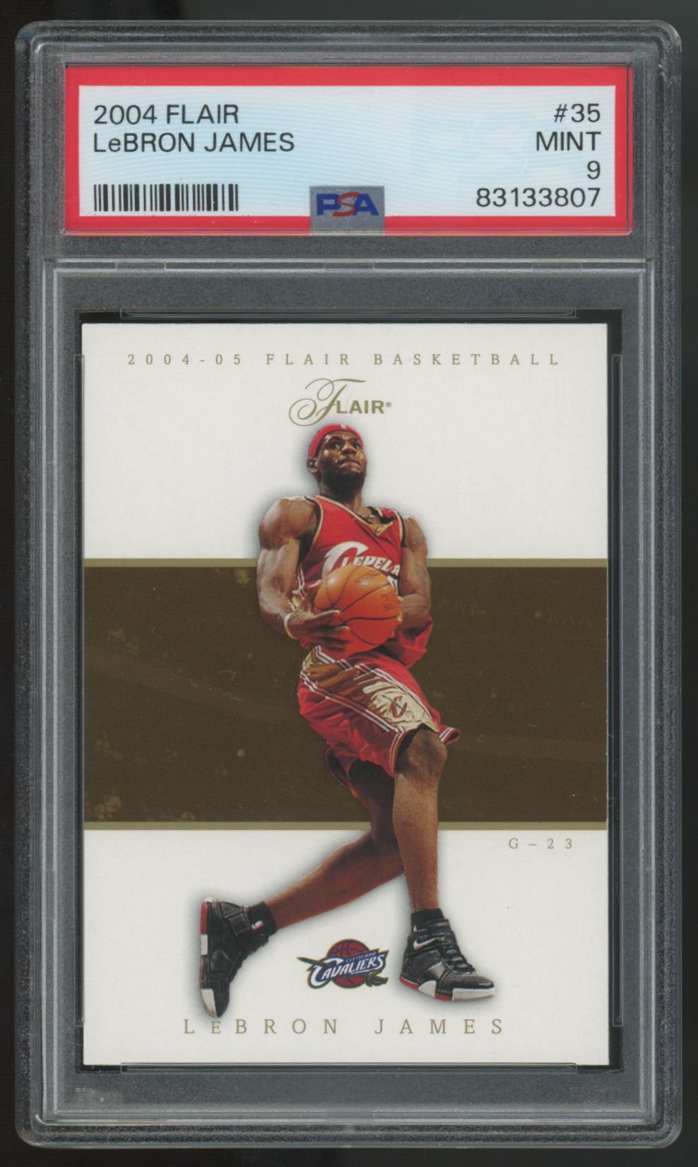 2004-05 Flair LeBron James #35 PSA 9