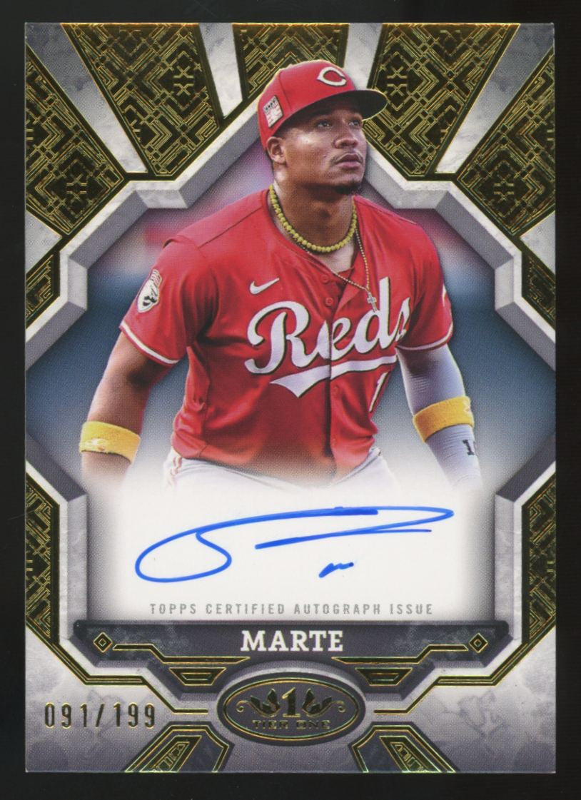 2025 Topps Tier One Noelvi Marte Break Out Auto /199 #BOA-NM