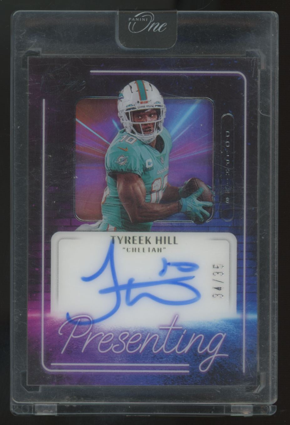 2022 Panini One Tyreek Hill Presenting Auto /35 #191