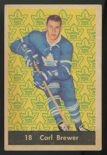 1961-62 Parkhurst Carl Brewer #18 VG