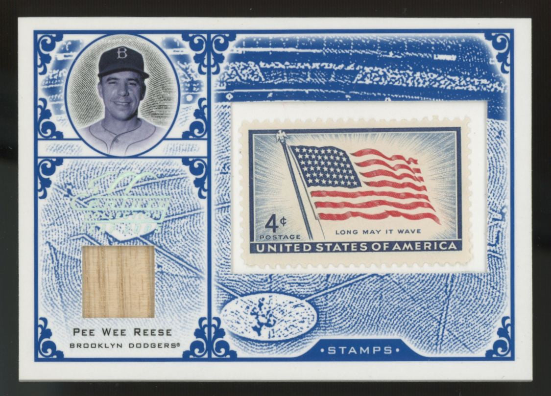 2005 Leaf Century Collection Pee Wee Reese Stamp Relic /100 #S-1