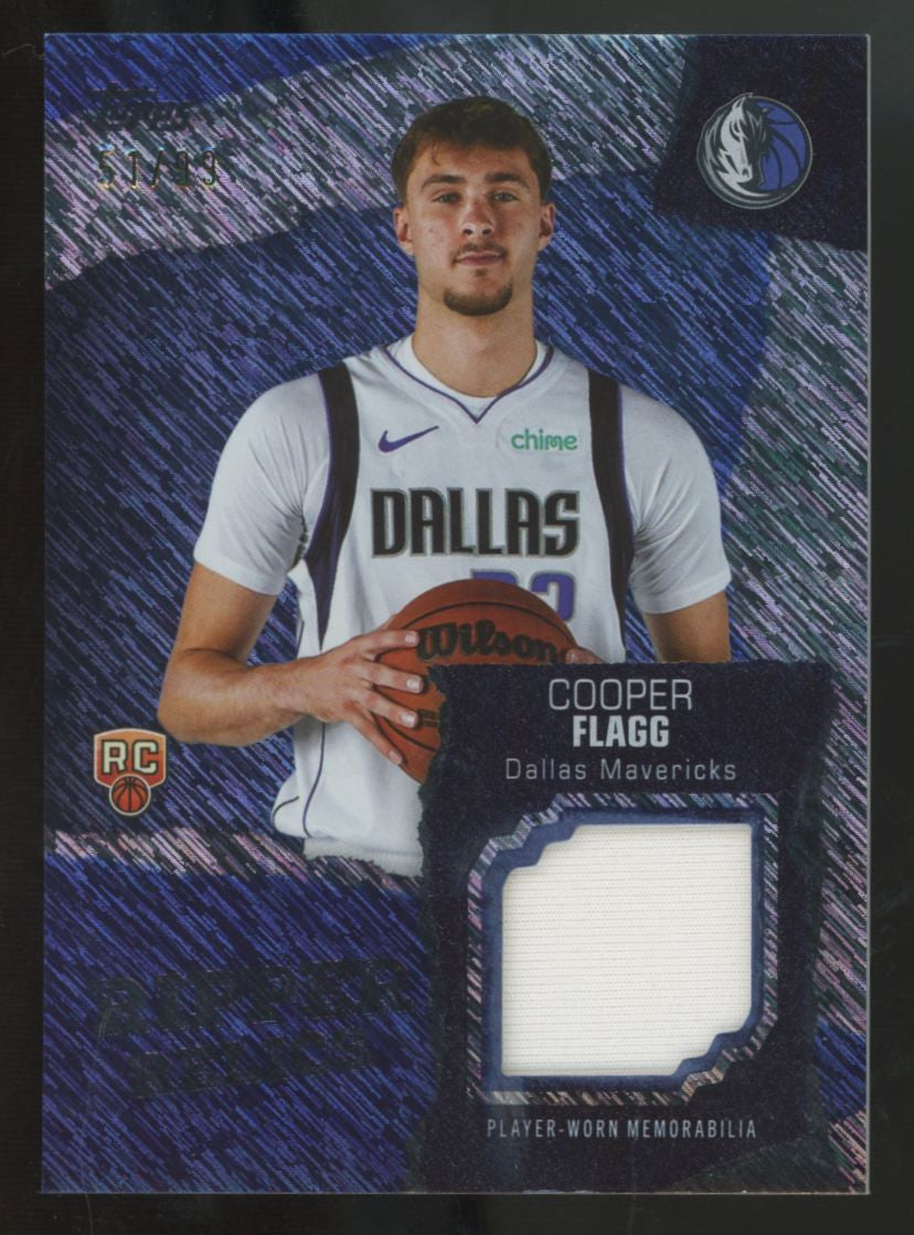 2025-26 Topps Flagship Cooper Flagg RC Surge Ripper Relics Patch /99 #RR-CF