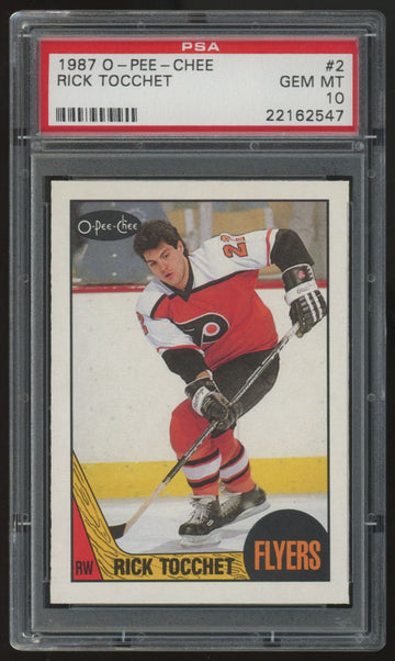 1987-88 O-Pee-Chee Rick Tocchet RC #2 PSA 10