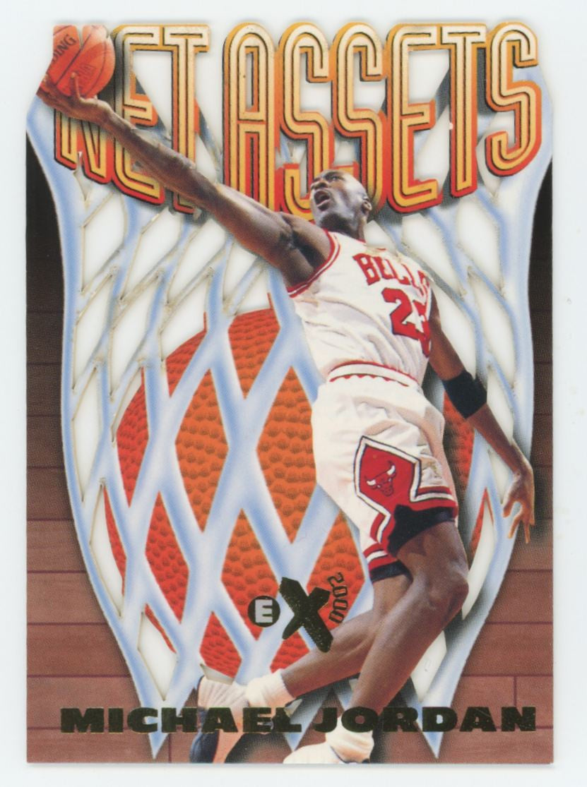 1996-97 Skybox EX2000 Michael Jordan Net Assets Die Cut #8 EX/MT