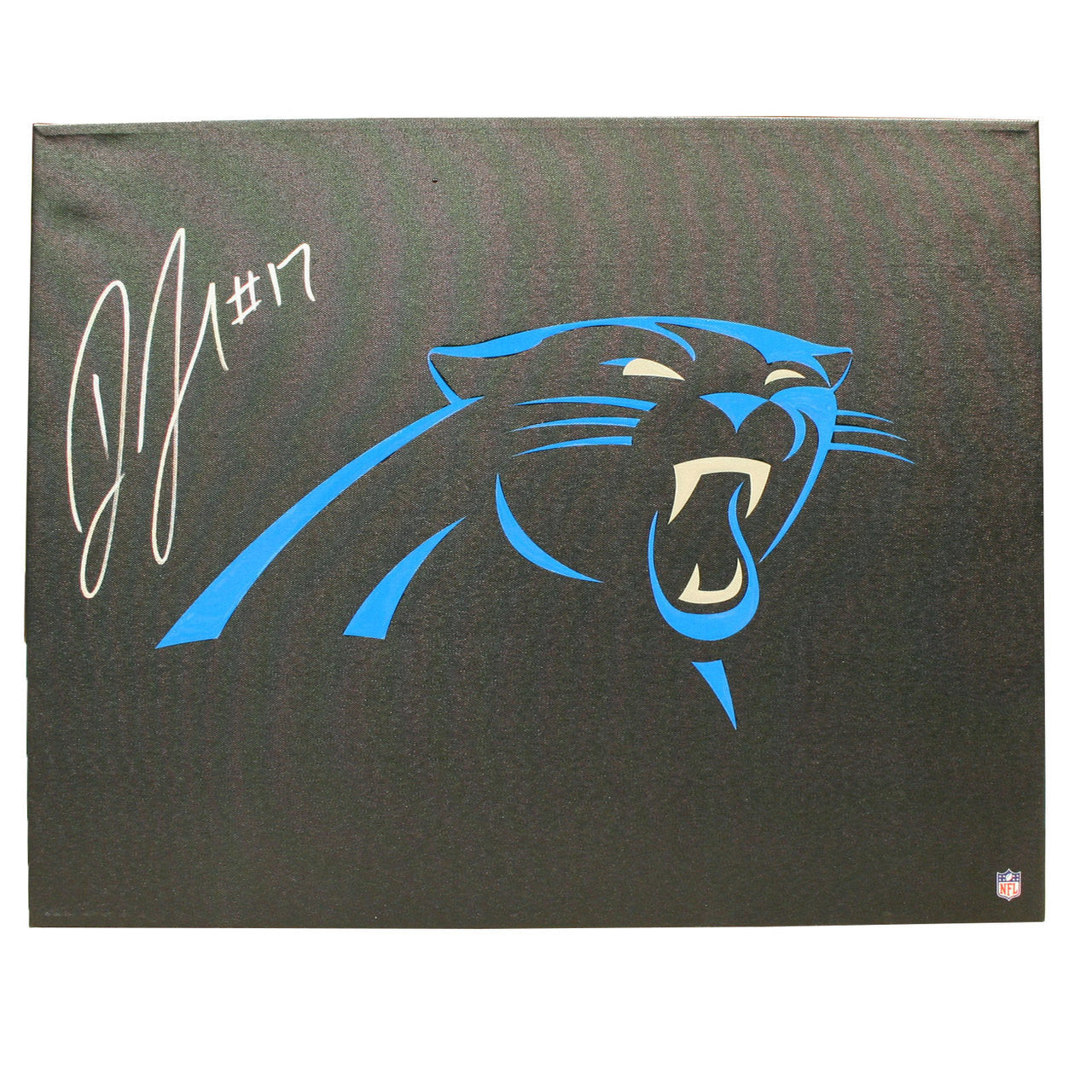 Devin Funchess Autographed Carolina Panthers Canvas Wall Art