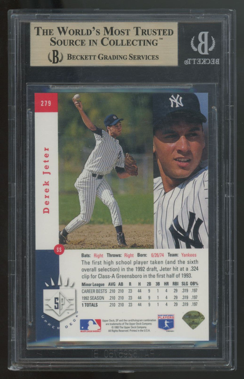 1993 Upper Deck SP Foil Derek Jeter Premier Prospects #279 BGS 9.5 *Read*