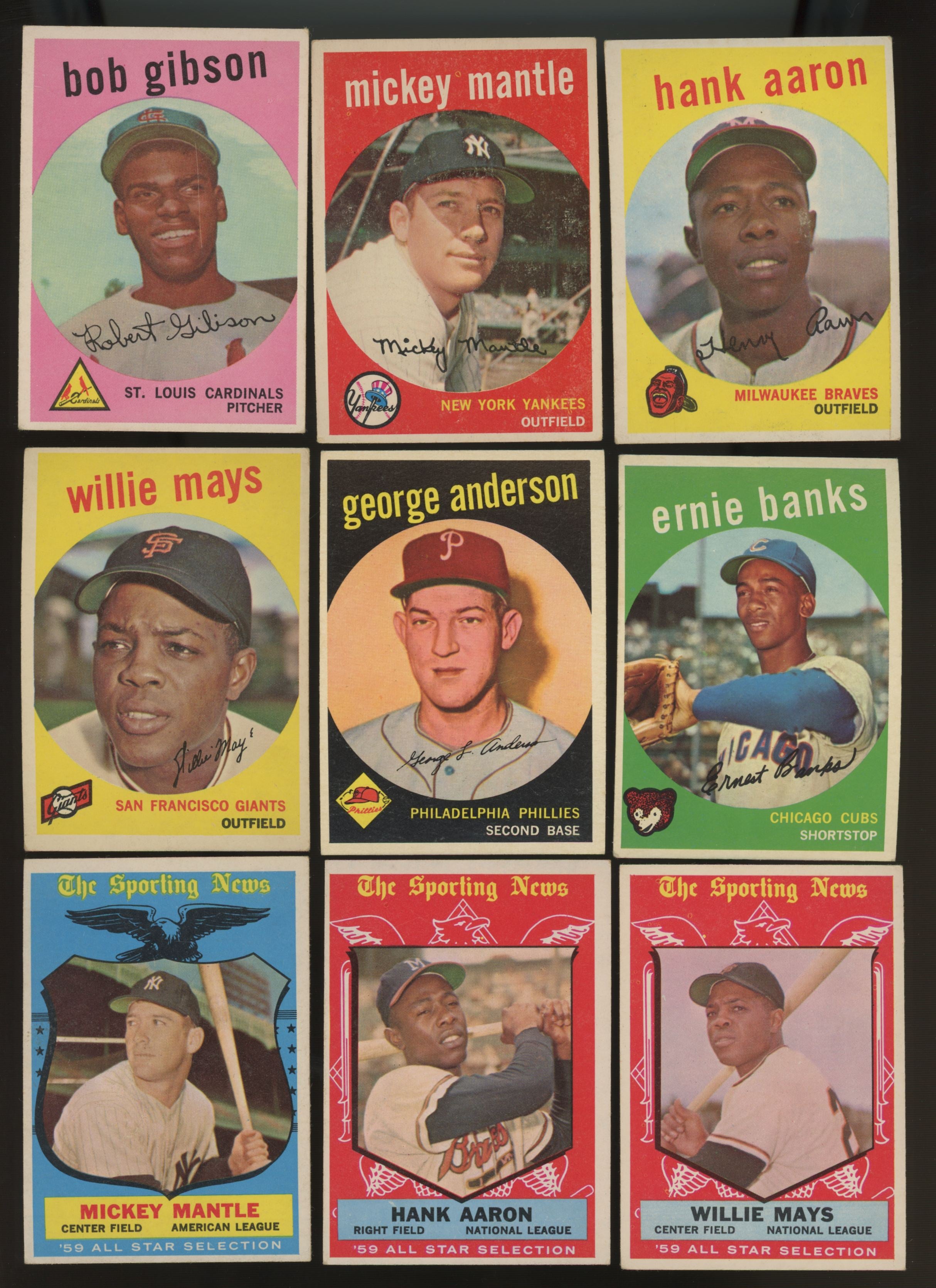 1959 Topps Baseball Complete Set (572) VG/EX-EX Includes 59 Variations