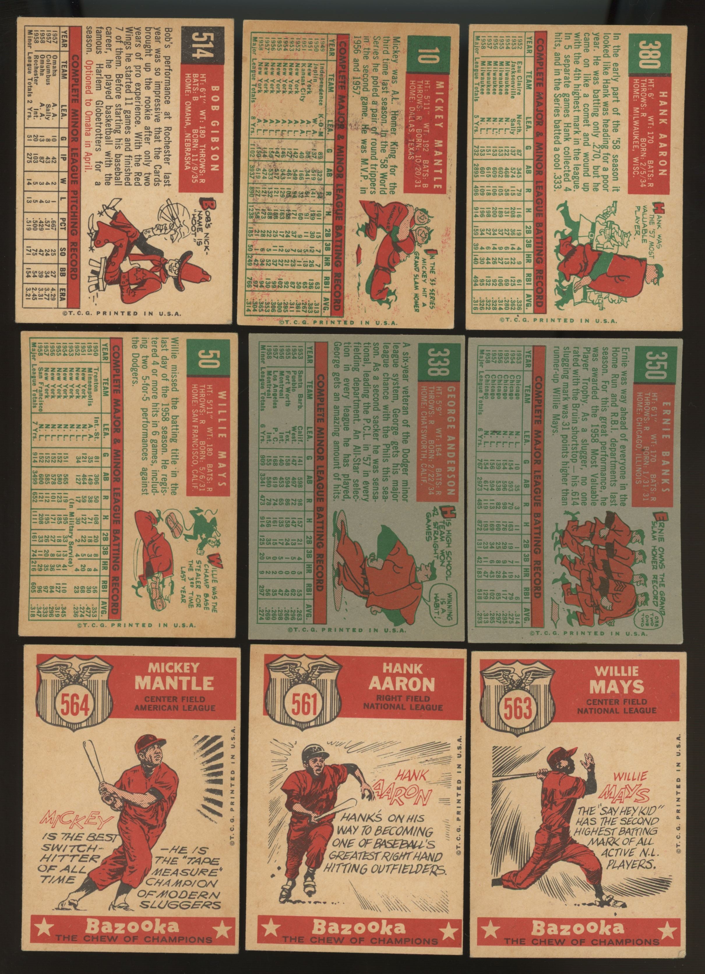 1959 Topps Baseball Complete Set (572) VG/EX-EX Includes 59 Variations