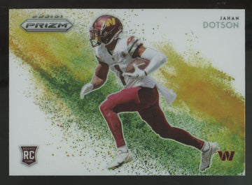 2022 Panini Prizm Jahan Dotson RC Color Blast SSP #CB-20