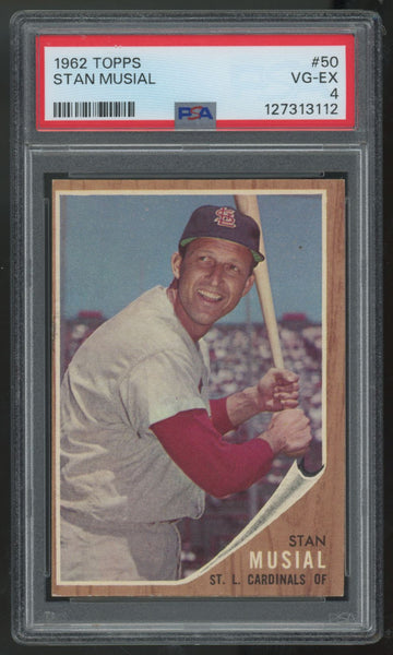 1962 Topps Stan Musial #50 PSA 4 *112