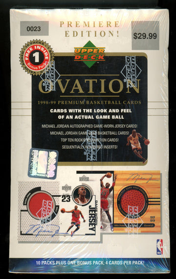 1998/99 Upper Deck Ovation Basketball Box Factory Sealed 11 Packs