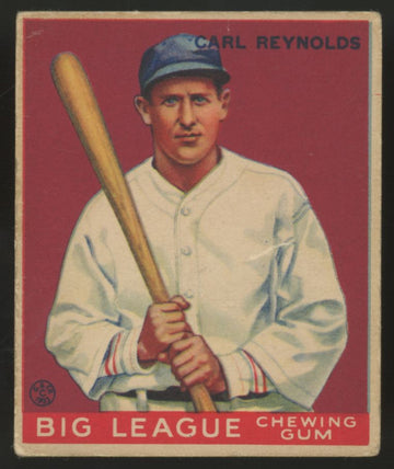 1933 Goudey Carl Reynolds #120 Poor (Writing)
