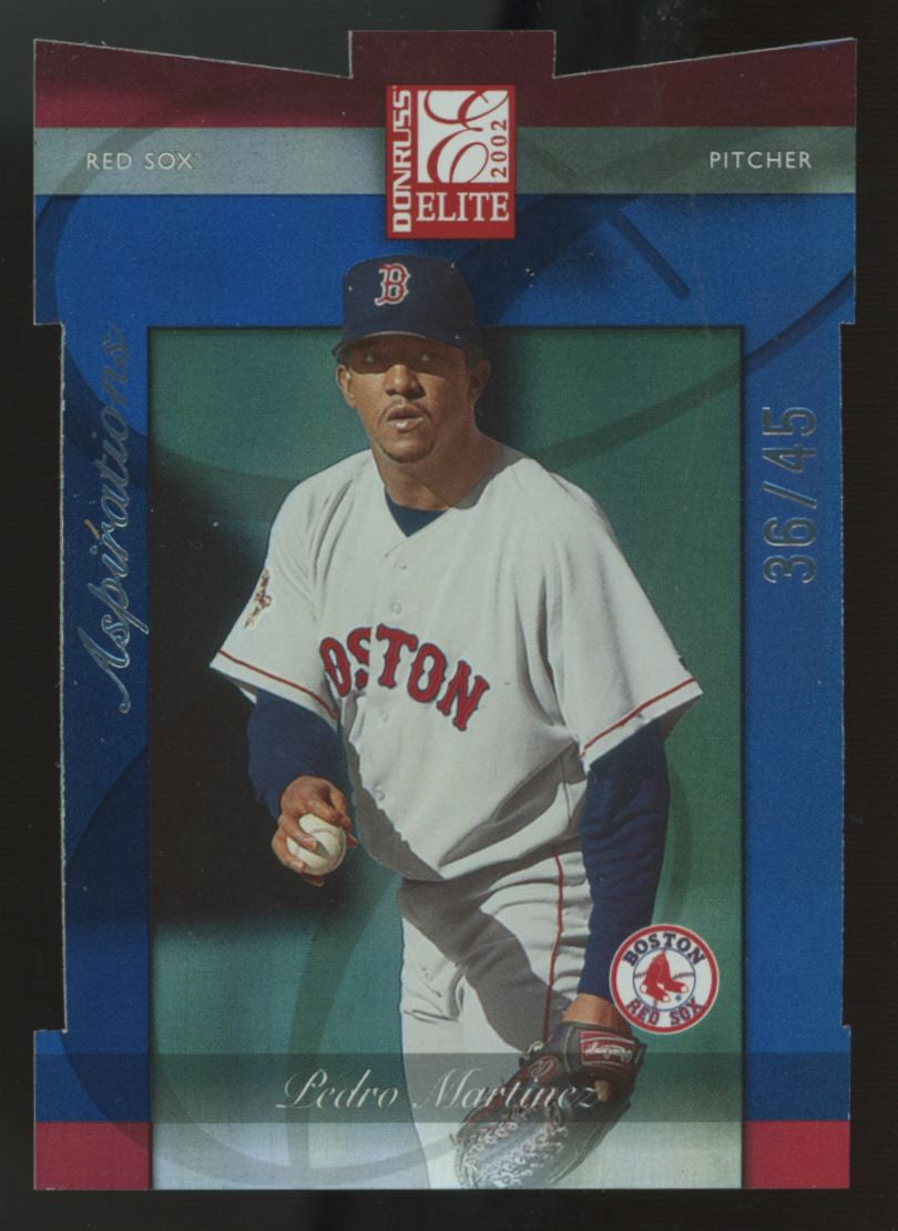 2002 Donruss Elite Pedro Martinez Aspirations Die-Cut /45 #31