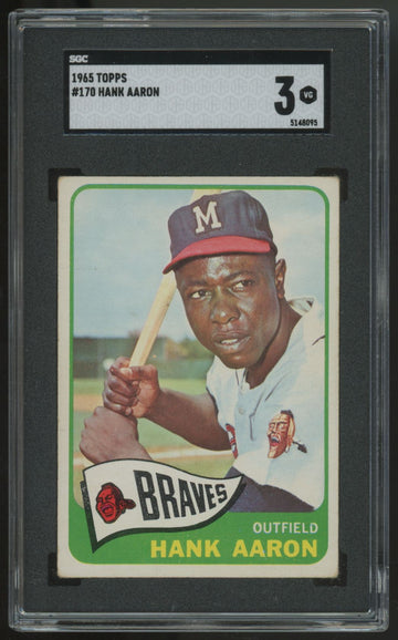 1965 Topps Hank Aaron #170 SGC 3 *095
