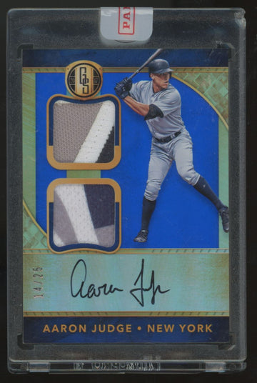 2017 Panini Gold Standard Aaron Judge RC Prime Patch Auto RPA /25 #GSD-AJ