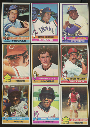 1976 Topps Baseball Complete Set (660) EX Eckersley RC