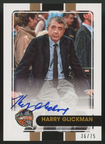2019 Panini Hall Of Fame Harry Glickman Auto /75 #HG