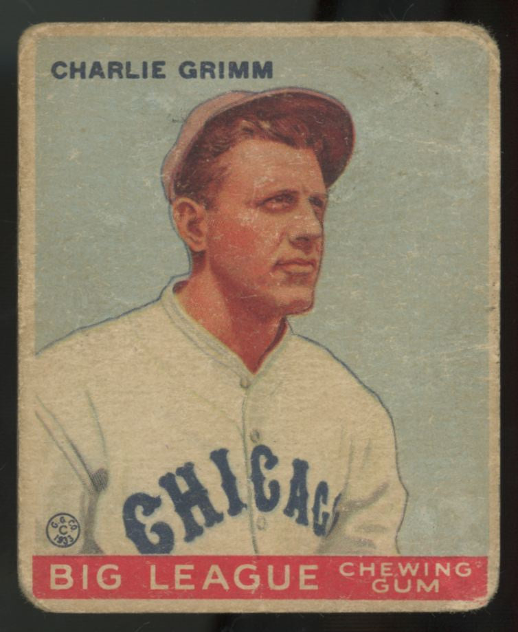 1933 Goudey Charlie Grimm #51 Poor "A"