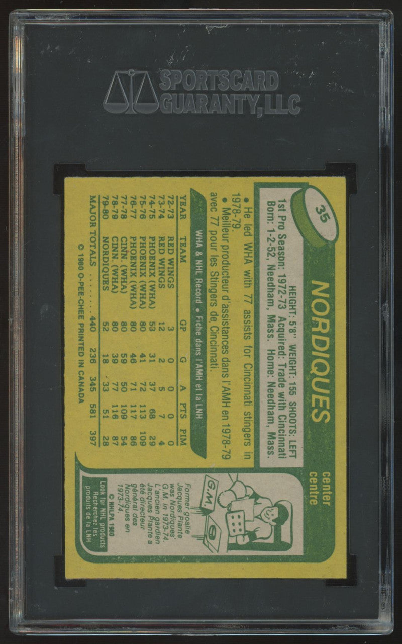 1980-81 O-Pee-Chee Robbie Ftorek #35 SGC 9