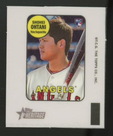 2018 Topps Heritage Shohei Ohtani RC 1969 Decals High Number #69TD-SO