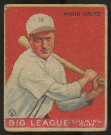 1933 Goudey Hugh Critz #3 F/G