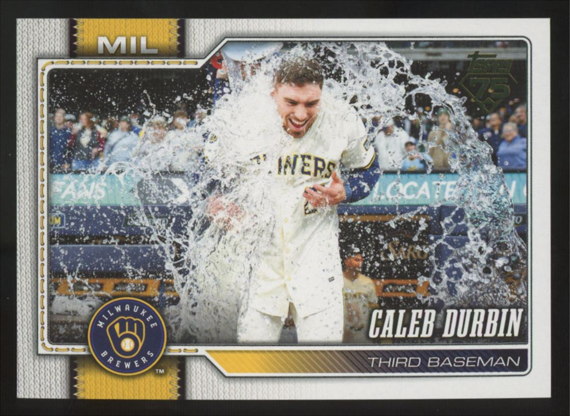 2026 Topps Series One Caleb Durbin Golden Mirror Variation #297