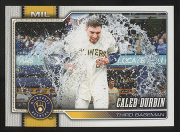 2026 Topps Series One Caleb Durbin Golden Mirror Variation #297
