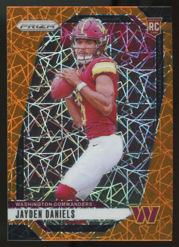2024 Prizm Jayden Daniels RC Orange Lazer #347 "A"