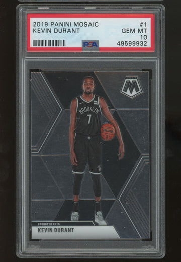 2019/20 Mosaic Kevin Durant #1 PSA 10